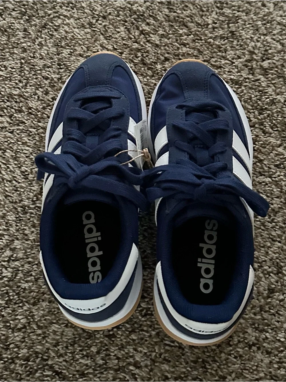 adidas Navy & White Run 70s 2.0 Low-Top Sneakers